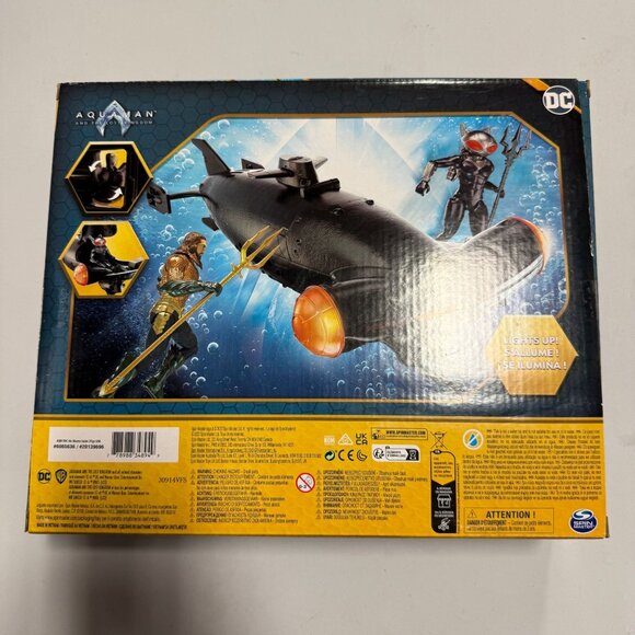 DC Aquaman Black Manta Battle Set Vehicle Submarine Lights Sounds Toy - Picture 2 of 12